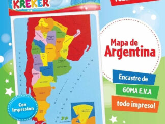 Mapa De Argentina Division Politica Goma Eva Juego Didáctico