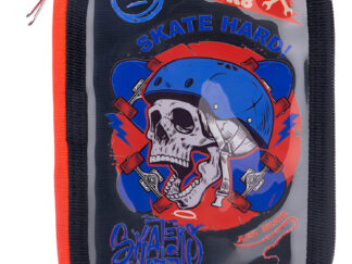 Cartuchera Canopla Escolar 3 Pisos Cierre Super Teens Talbot Color Calavera