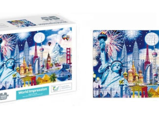 Rompecabeza Puzzle 1000 Pz Ciudades Estatua De La Libertad