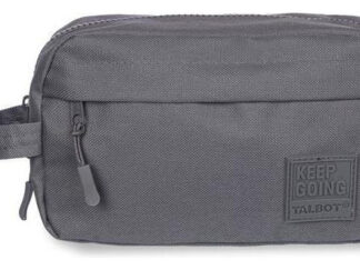 Cartuchera Talbot Classics Lisa 2 Cierres Color Gris Liso