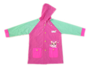 Piloto Poncho Simones Capa De Lluvia Infantil Impermeable Rosa T6