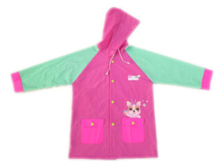 Piloto Poncho Simones Capa De Lluvia Infantil Impermeable Rosa T6