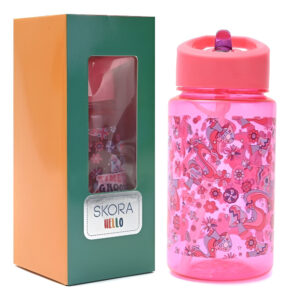Botella De Agua 500 Ml Infantil Con Pico Estampa Skora Vaso
