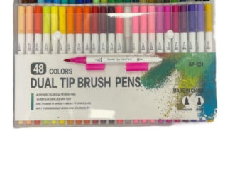 Marcadores Doble Punta 48 Colores Fina 0,4mm Y Pincel Dibujo