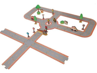 Juego Caminos Ciudad De Madera Construccion Didactico Plan Z Z-ciudad