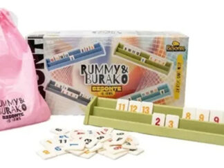 Rummy Burako Aniversario Juego De Mesa Bisonte Atriles Color