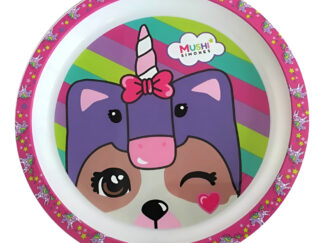 Plato Playo Infantil Simones Unicornio Bebé Cresko Vajilla Si439