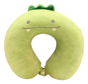 Almohada De Viaje Para Cuello Monstruo Viscoelástica Verde Monstruo