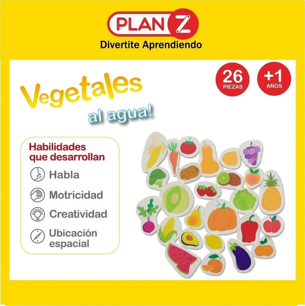 Vegetales Al Agua Juguete De Goma Eva Para El Baño Verduras - Imagen 3
