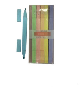 Resaltadores Doble Punta Trazo 6 Colores Marcadores Dibujo Pastel