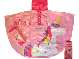 Piloto Poncho Unicornio Capa De Lluvia Infantil Impermeable