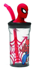 Vaso Infantil Spiderman Con Sorbete Estatuilla Hombre Araña Ha162