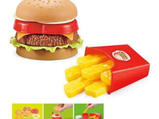 Set Comida Rápida Hamburguesas Y Para Fritas Juguete Juego