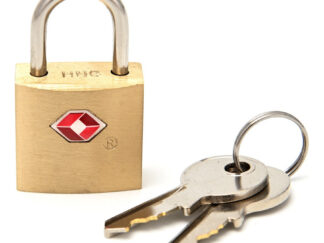 Candado De Viaje Equipaje Wanderlust Tsa Con Llave Valija Dorado
