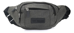 Riñonera Deportiva Urban Mod 3 Cierres 32x13x10cm Wanderlust Gris Lisa