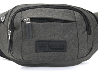 Riñonera Deportiva Urban Mod 3 Cierres 32x13x10cm Wanderlust Gris Lisa