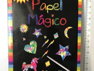 Papel Mágico Dos Hojas Set Figuras Dibujo Arte Multicolor Multicolor Dos Hojas Con Set Figuras