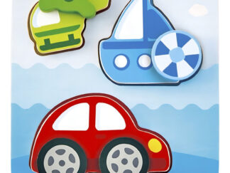 Puzzle Dinámico Vehiculos Didáctico Madera Rompecabezas Hape