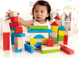 Bloques Cubos De Madera 50 Piezas Hape Juego Juguete 50 Bloques