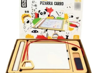 Pizarra Carro Soga Para Arrastre Con Rueditas Marcador Fugi
