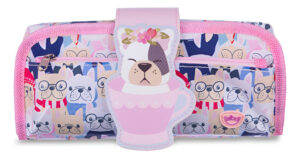 Cartuchera Escolar Infantil Heroes 2 Cierres Canopla Talbot Color Rosa