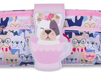 Cartuchera Escolar Infantil Heroes 2 Cierres Canopla Talbot Color Rosa
