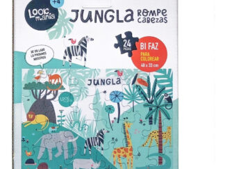 Rompecabezas Puzzle Look Mania Para Colorear Bifaz Jungla