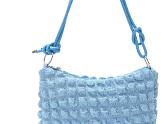 Cartera Baguette Puffer Skora Smile Teen 32x19cm Bolso Mujer