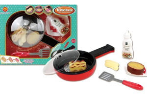 Set De Cocina Sartén Anafe Con Luz Y Sonido Comidas Juguete Blanca