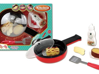 Set De Cocina Sartén Anafe Con Luz Y Sonido Comidas Juguete Blanca