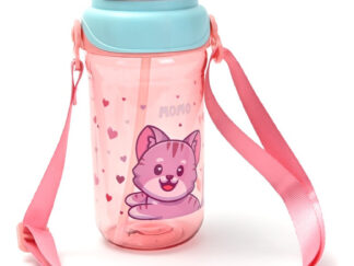Botella De Agua Infantil Con Cuerda 400ml Skora Vaso Escolar