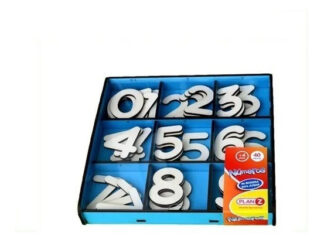 Números De Madera 123 Juego Didáctico 40 Piezas Caja Plan Z