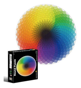 Rompecabezas Circular 1000 Piezas Puzzle Arco Iris Colores