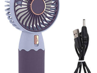 Ventilador Portátil De Mano Usb Recargable Con Base