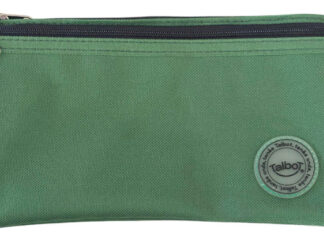 Cartuchera Compañia Del Sur Verde Liso 2 Cierres 22x10x3 Cm