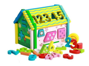 Casa De Madera Bloques Y Números Encastrables Juego Juguete 22
