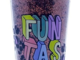 Vaso Tritan Con Glitter Brillos Con Pico Vertedor Botella