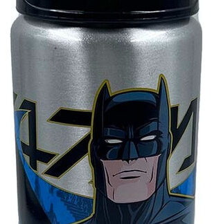Botella Batman Warner Bros 600ml Aluminio Tapa Pico Negro