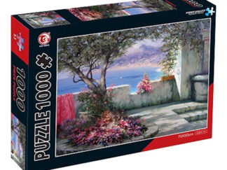 Rompecabezas Puzzle 1000 Piezas Balcón Paisaje Romántico