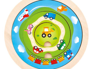 Rompecabezas Hape Auto Giratorio 2 En 1 E1605 P.gancho