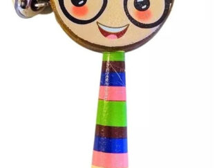 Maraca Cascabel De Madera Instrumento Infantil Didáctico