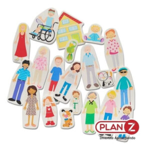 Familia Al Agua Figuras De Goma Eva Para El Baño Juguete