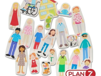 Familia Al Agua Figuras De Goma Eva Para El Baño Juguete