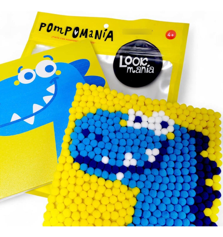 Pompomania Bastidor+vinilico+pompones Juego Realiza Collage - Imagen 8