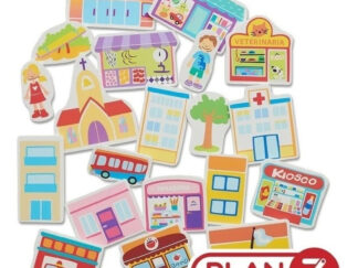 Barrio Ciudad Al Agua Juguete Didáctico Goma Eva Juego Baño