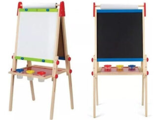 Pizarra Dibujo Doble 2en1 Juego Didactico Hape Blanca Y Tiza