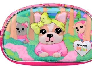 Simones Cartuchera Canopla 3d 1 Cierre Neoprene Si111 Orig Rosa Perro