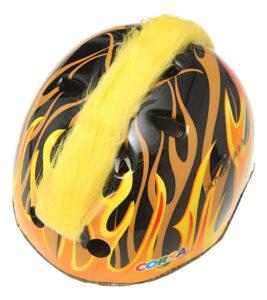 Casco Protección Infantil Llamas Fuego Bicicleta Patínaje