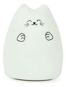 Lampara Led Velador Luz De Noche Cambia Color Recargable Usb Blanco