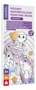 Block Acuarelable Para Pintar 24 Dibujos Y Pincel Mieredu